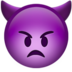 Angry Face With Horns Emoji Copy Paste ― 👿 - apple
