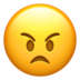 Angry Face Emoji Copy Paste ― 😠 - apple
