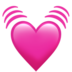 Beating Heart Emoji Copy Paste ― 💓 - apple