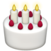 Birthday Cake Emoji Copy Paste ― 🎂 - apple