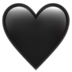 Black Heart Emoji Copy Paste ― 🖤 - apple