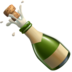 Bottle With Popping Cork Emoji Copy Paste ― 🍾 - apple