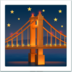 Bridge At Night Emoji Copy Paste ― 🌉 - apple