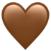 Brown Heart Emoji Copy Paste ― 🤎 - apple