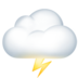 Cloud With Lightning Emoji Copy Paste ― 🌩️ - apple