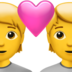 Couple With Heart Emoji Copy Paste ― 💑 - apple