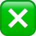 Cross Mark Button Emoji Copy Paste ― ❎ - apple