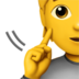 Deaf Person Emoji Copy Paste ― 🧏 - apple