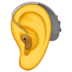 Ear With Hearing Aid Emoji Copy Paste ― 🦻 - apple