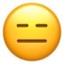 Expressionless Face Emoji Copy Paste ― 😑 - apple