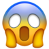 Face Screaming In Fear Emoji Copy Paste ― 😱 - apple