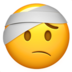 Face With Head-bandage Emoji Copy Paste ― 🤕 - apple
