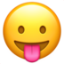 Face With Tongue Emoji Copy Paste ― 😛 - apple