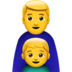 Family: Man, Boy Emoji Copy Paste ― 👨‍👦 - apple