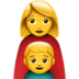 Family: Woman, Boy Emoji Copy Paste ― 👩‍👦 - apple