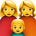 Family: Woman, Woman, Boy Emoji Copy Paste ― 👩‍👩‍👦 - apple