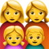 Family: Woman, Woman, Girl, Boy Emoji Copy Paste ― 👩‍👩‍👧‍👦 - apple