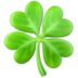 Four Leaf Clover Emoji Copy Paste ― 🍀 - apple