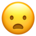 Frowning Face With Open Mouth Emoji Copy Paste ― 😦 - apple