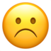 Frowning Face Emoji Copy Paste ― ☹️ - apple