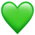 Green Heart Emoji Copy Paste ― 💚 - apple