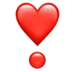 Heart Exclamation Emoji Copy Paste ― ❣️ - apple