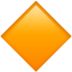 Large Orange Diamond Emoji Copy Paste ― 🔶 - apple