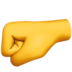 Left-facing Fist Emoji Copy Paste ― 🤛 - apple