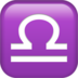 Libra Emoji Copy Paste ― ♎ - apple