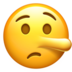 Lying Face Emoji Copy Paste ― 🤥 - apple