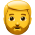 Man: Beard Emoji Copy Paste ― 🧔‍♂ - apple