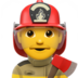 Man Firefighter Emoji Copy Paste ― 👨‍🚒 - apple