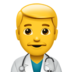 Man Health Worker Emoji Copy Paste ― 👨‍⚕ - apple