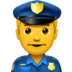 Man Police Officer Emoji Copy Paste ― 👮‍♂ - apple