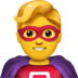 Man Superhero Emoji Copy Paste ― 🦸‍♂ - apple