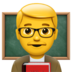 Man Teacher Emoji Copy Paste ― 👨‍🏫 - apple
