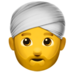 Man Wearing Turban Emoji Copy Paste ― 👳‍♂ - apple