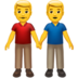 Men Holding Hands Emoji Copy Paste ― 👬 - apple
