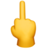 Middle Finger Emoji Copy Paste ― 🖕 - apple