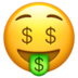 Money-mouth Face Emoji Copy Paste ― 🤑 - apple