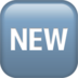 NEW Button Emoji Copy Paste ― 🆕 - apple