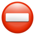 No Entry Emoji Copy Paste ― ⛔ - apple
