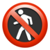 No Pedestrians Emoji Copy Paste ― 🚷 - apple