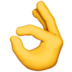 OK Hand Emoji Copy Paste ― 👌 - apple