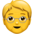 Older Person Emoji Copy Paste ― 🧓 - apple