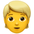 Person: Blond Hair Emoji Copy Paste ― 👱 - apple