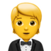 Person In Tuxedo Emoji Copy Paste ― 🤵 - apple