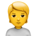 Person Pouting Emoji Copy Paste ― 🙎 - apple