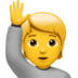 Person Raising Hand Emoji Copy Paste ― 🙋 - apple