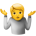 Person Shrugging Emoji Copy Paste ― 🤷 - apple